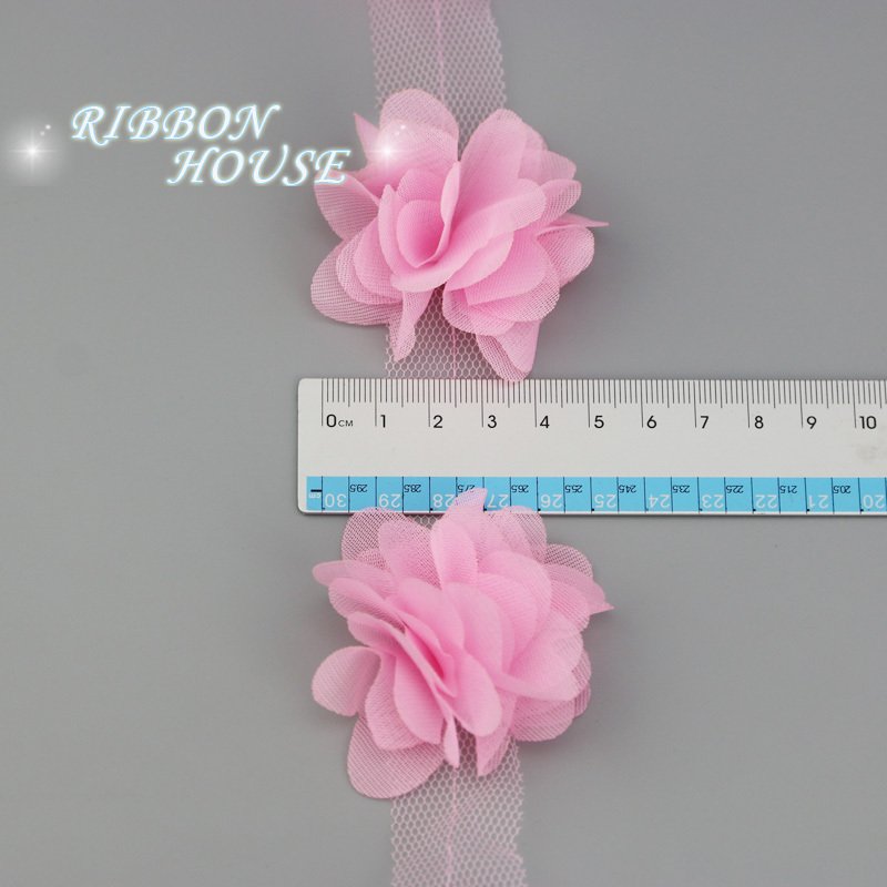 (60pieces/lot) 50mm Petal Chiffon Lace Fabric Webbing Decoration Love Gift Ribbons Crafts Diy Wholesale