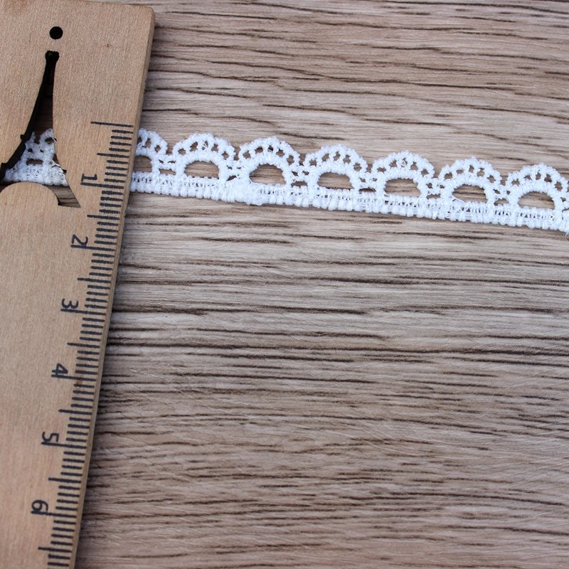 Zeal Handmade Lace Trim White Flower & Butterfly Pattern Embroidery Decoration Patchwork Ribbon DIY Sewing Garment Accessories