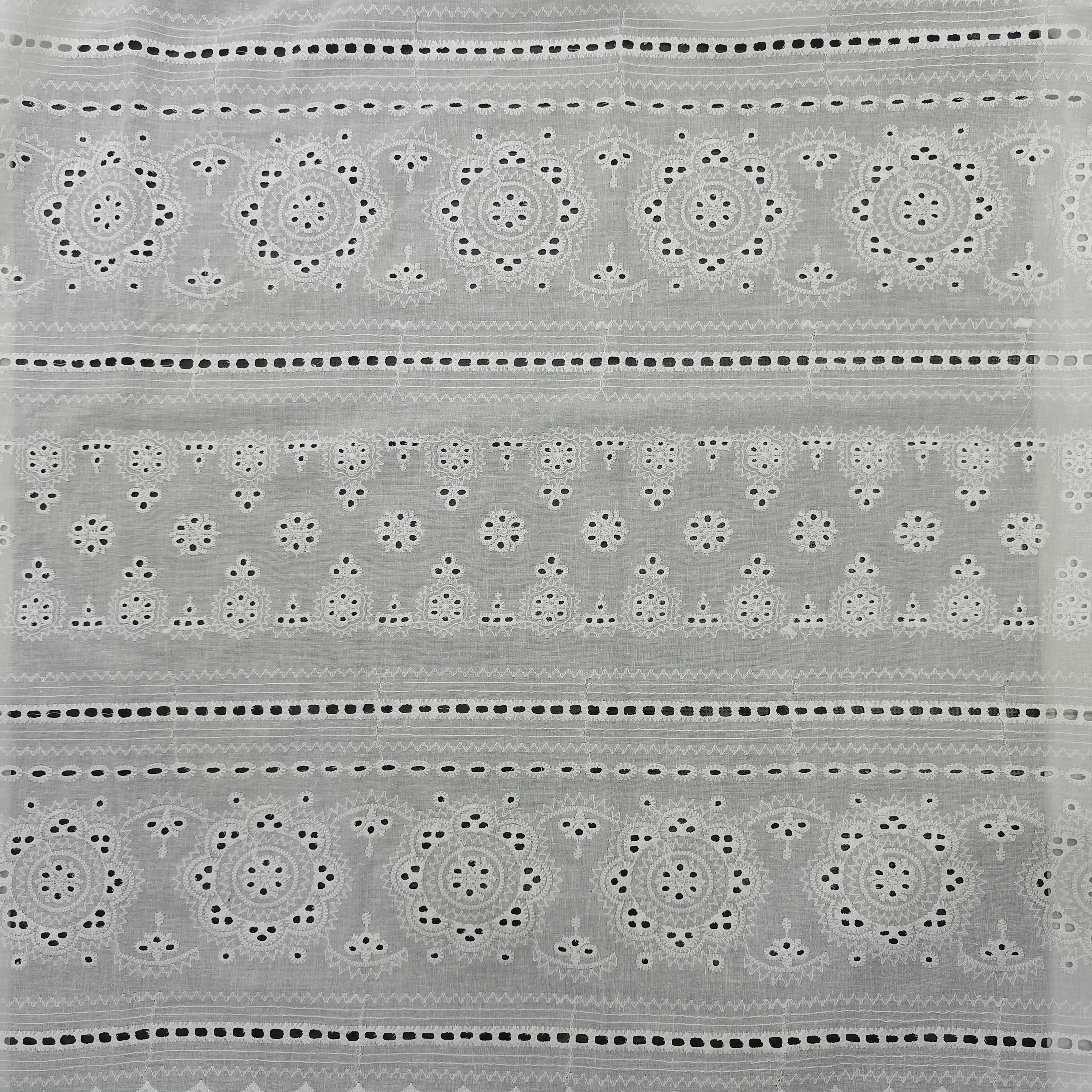 Cotton Embroidered Lace Dress Solid Carve Designs Women's Dress Made Cotton Linen Fabric Bags Weddings Decoration