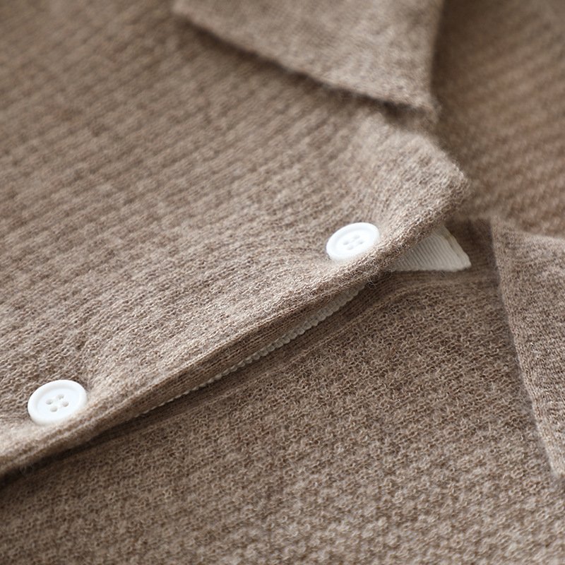 100% solid mongolian cashmere t-shirt sweater knitted knit rib trim top