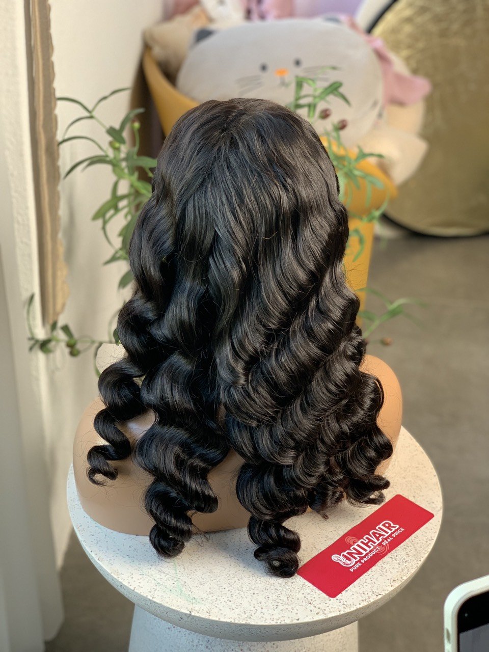 Natural Human Hair Wig for Black Women Wig Loose Curly closure lace high quality from VietNam