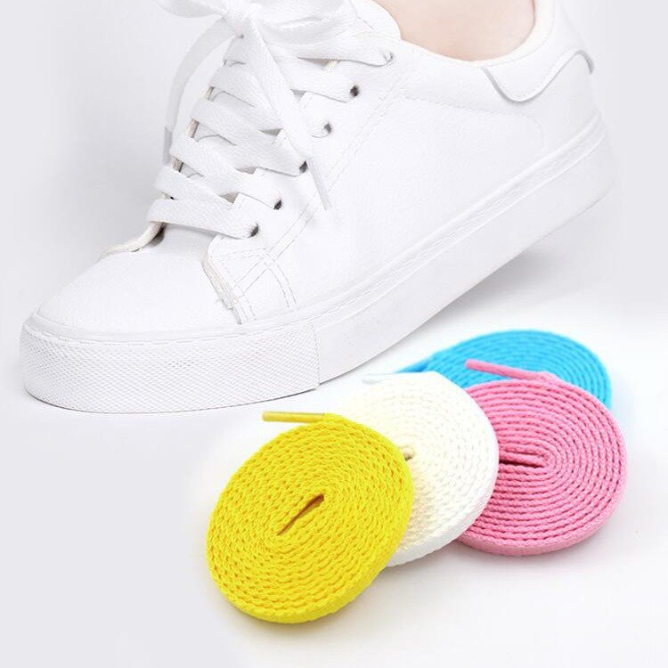 8mm single layer polyester flat color shoelaces AF1/AJ sports casual shoes Board shoes basketball shoe LACES