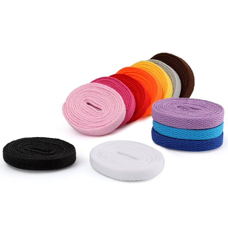 8mm single layer polyester flat color shoelaces AF1/AJ sports casual shoes Board shoes basketball shoe LACES