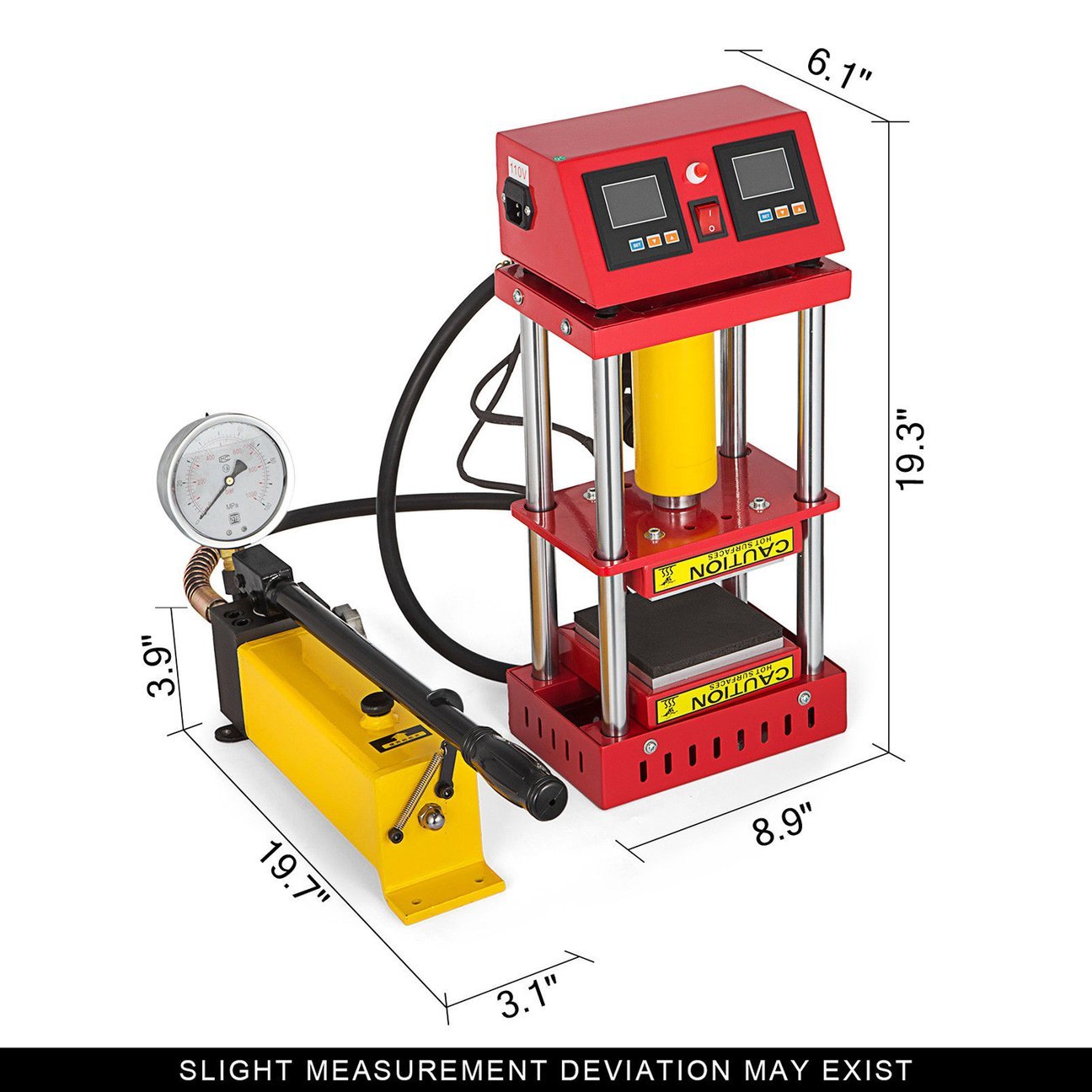 dual heating plates 5x5 machine hydraulic New Arrival 10 ton - 20 Ton Dual Heating Plates Prensa de Heat Press