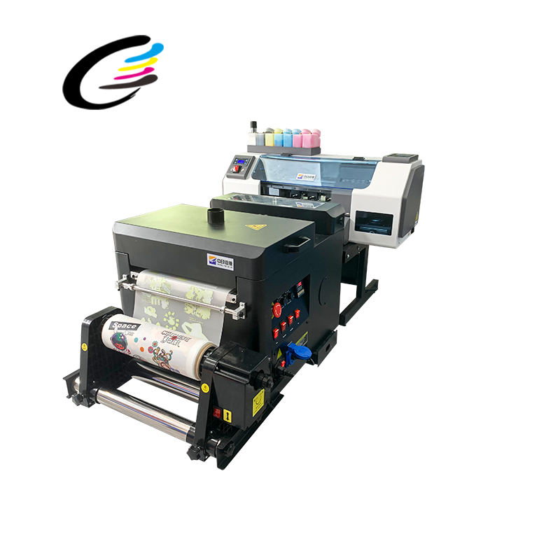 Fcolor 2024 Digital Tshirt Printer Dtf Pet Transfer Film Powder Shaking Machine For T-shirts Cloth