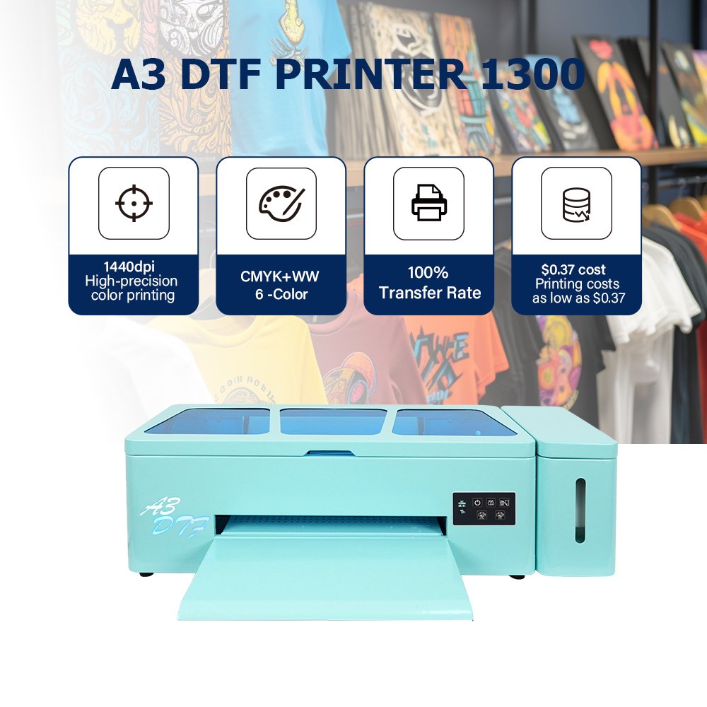 Hot selling 13 Inch A3 1390 DTF 30cm DTF Printer T Shirt Heat Transfer Printing Machine For Personal business
