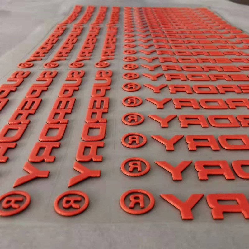 Custom your own logo machine 3d silicone heat transfer labels sticker 3D printing label for garment