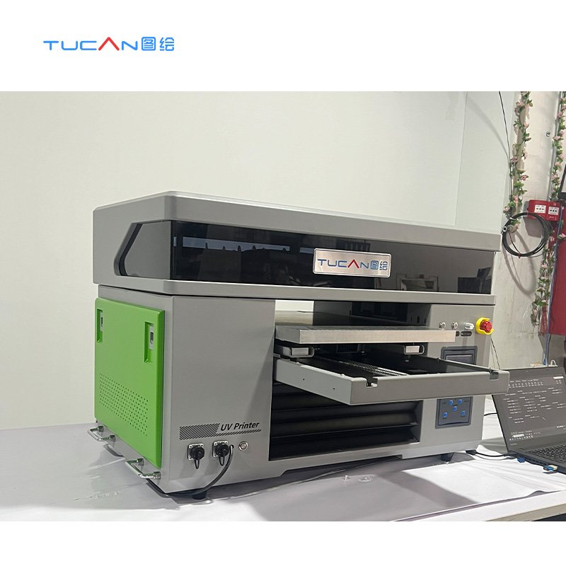 40cm*60cm All In One UV DTF Printer Desktop Roll To Roll Cylinder printing Inkjet Printer UV DTF Film Sticker Flatbed Printer