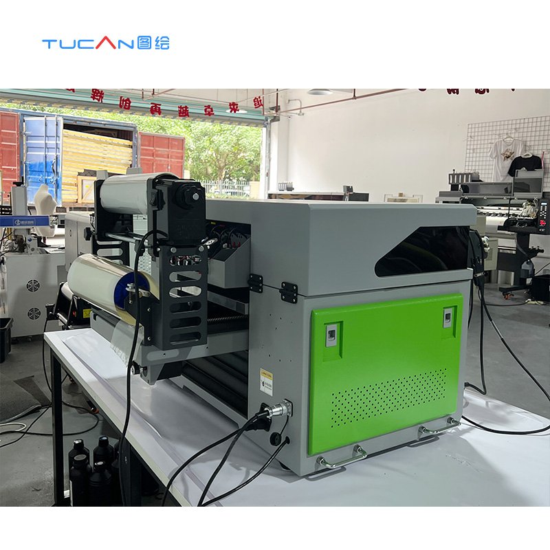 40cm*60cm All In One UV DTF Printer Desktop Roll To Roll Cylinder printing Inkjet Printer UV DTF Film Sticker Flatbed Printer