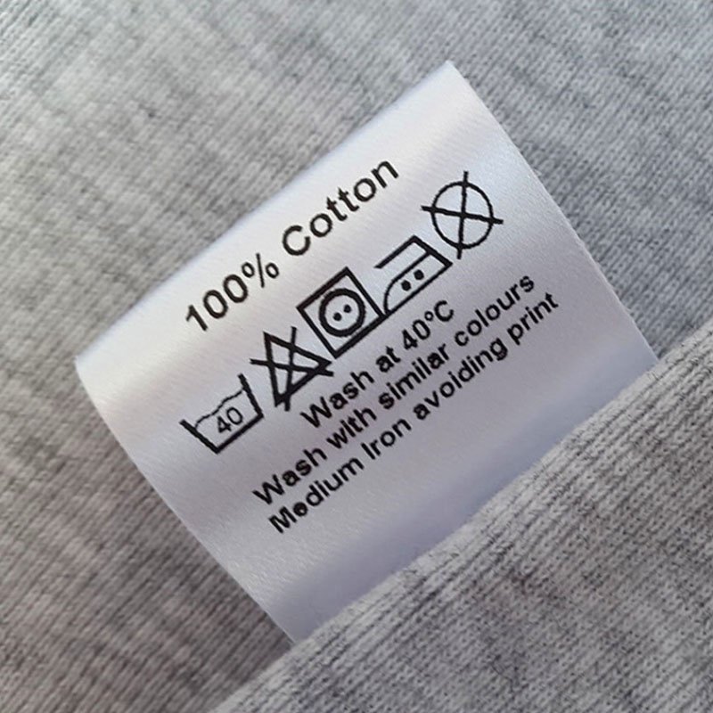 hot sale customized printing hot cut garment disposable adhesive activity highdensity damask heat press clothing woven labels