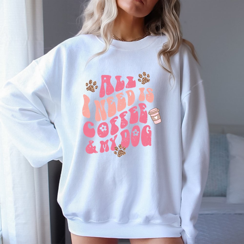 Dog Cat Mom Custom DTF Printing Iron On Sticker Retro Letter Flowers Ready To Heat Press Heat Transfer Stickers For T-shirts