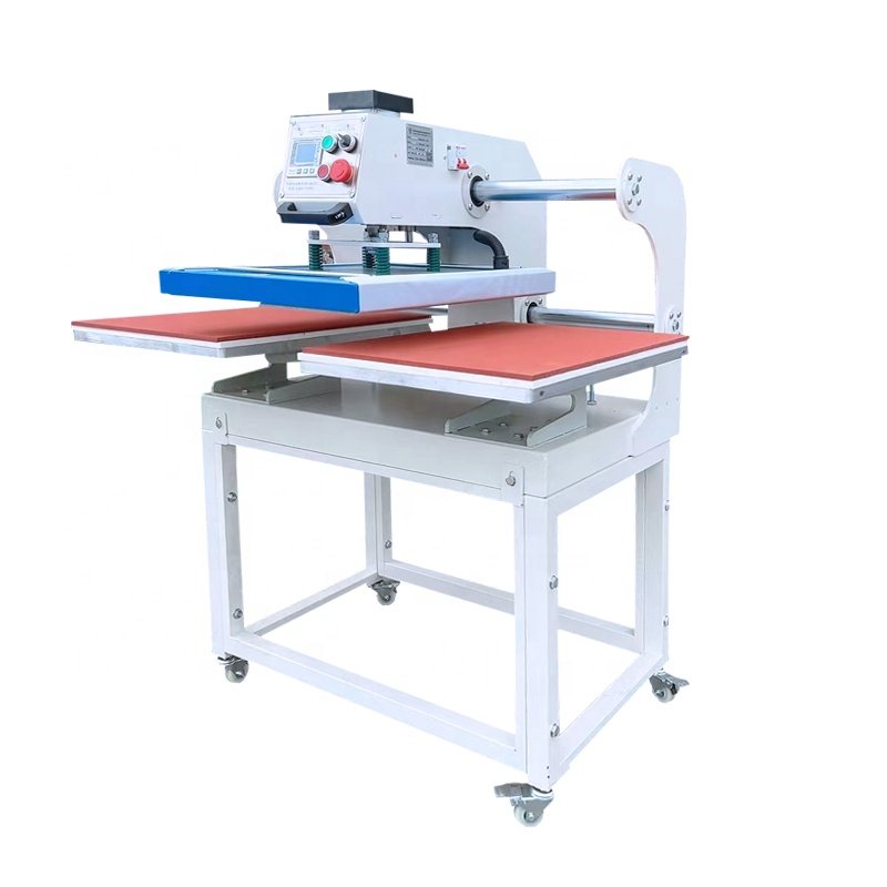 pneumatic heat press double station t-shirt printing machine heat presst fabric heat transfer printing machine