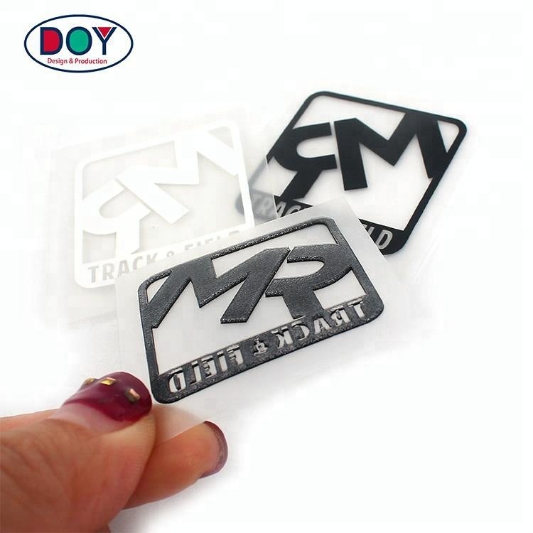 Heat Press Clothing Labels Factory Custom 3D Logo Heat Transfer Printing Services Stickers for T-shirts