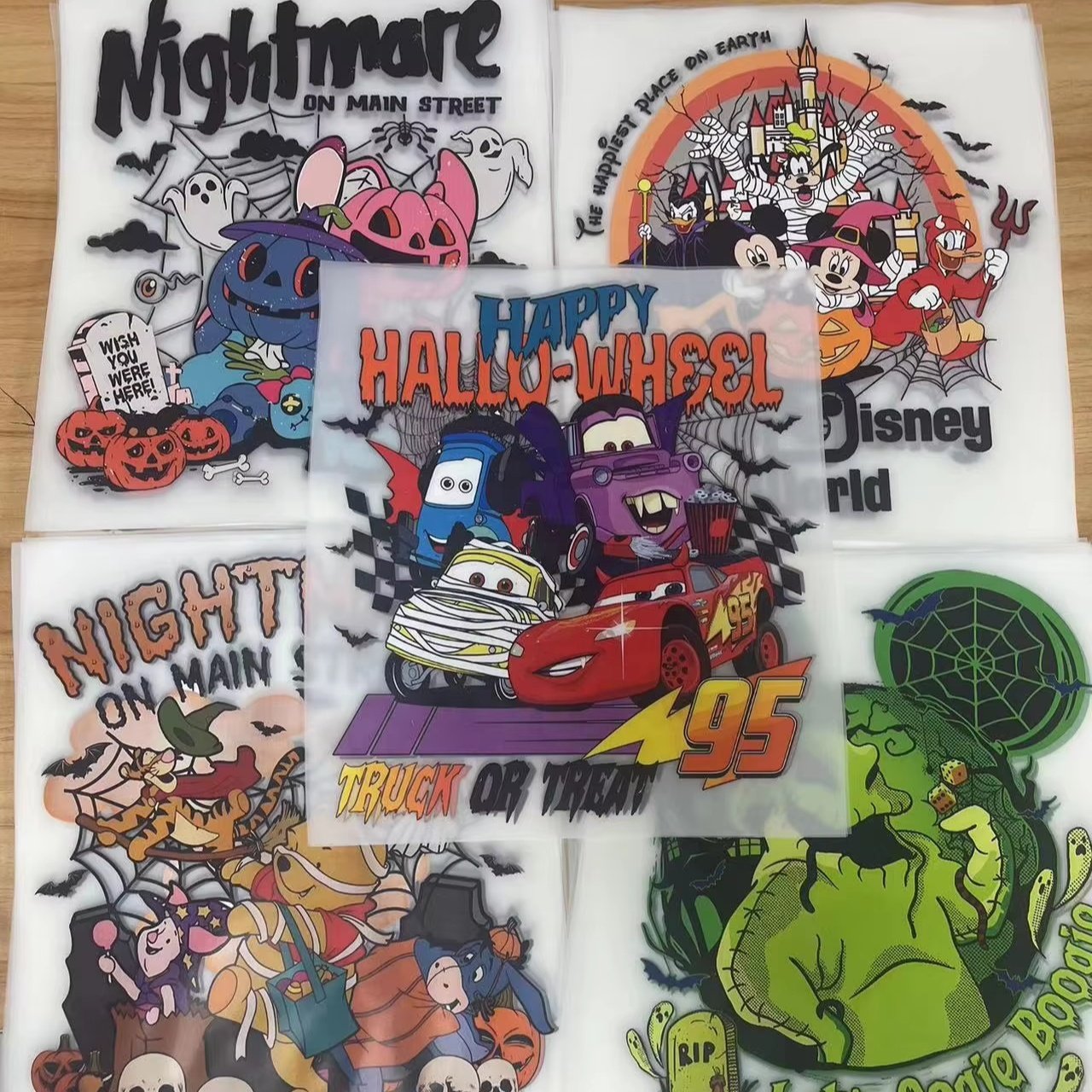 High quality Strong viscosity DTF Transfer Printing Heat Press Custom Garment Label Plastisol Heat Transfer Sticker