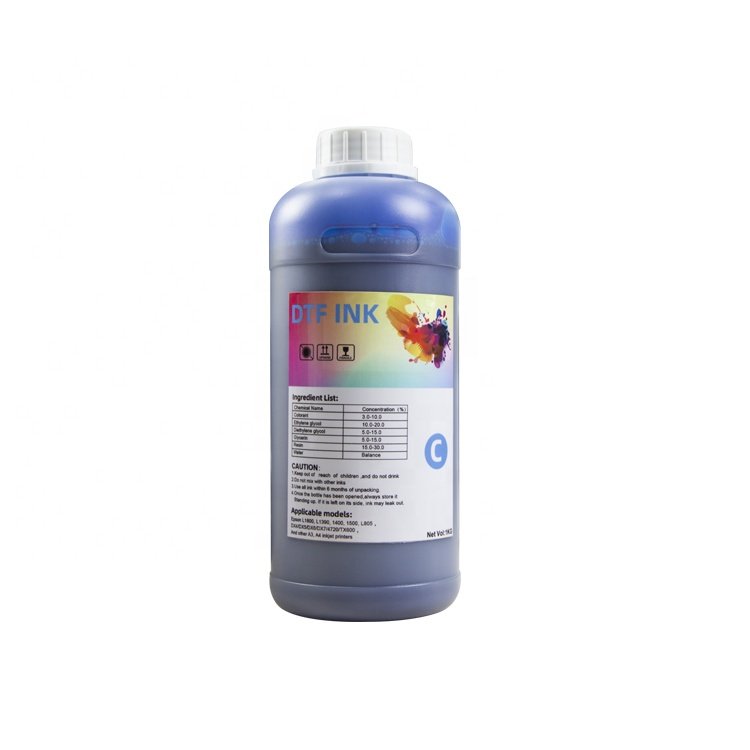Water-based dtf ink dtf printing consumables for t shirt printing machine 1000ml for dtf printer l805 i3200 i1600 l1800 xp600