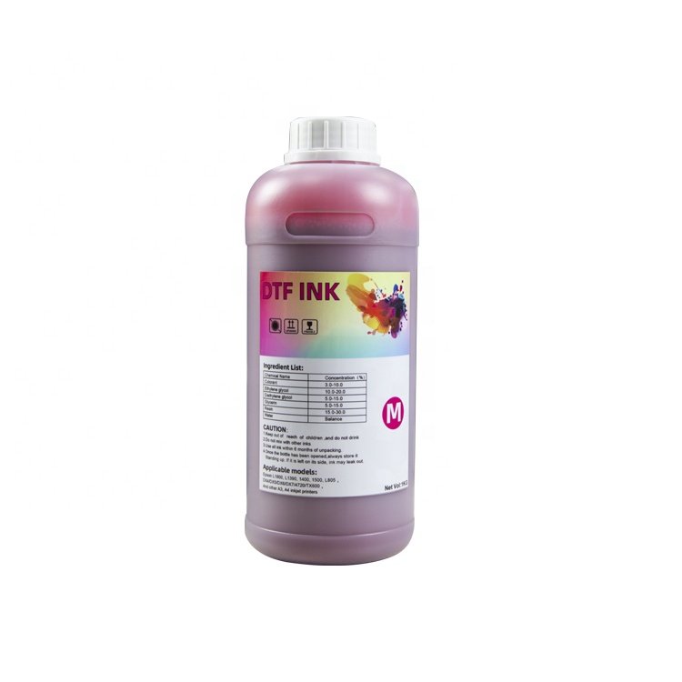 Water-based dtf ink dtf printing consumables for t shirt printing machine 1000ml for dtf printer l805 i3200 i1600 l1800 xp600