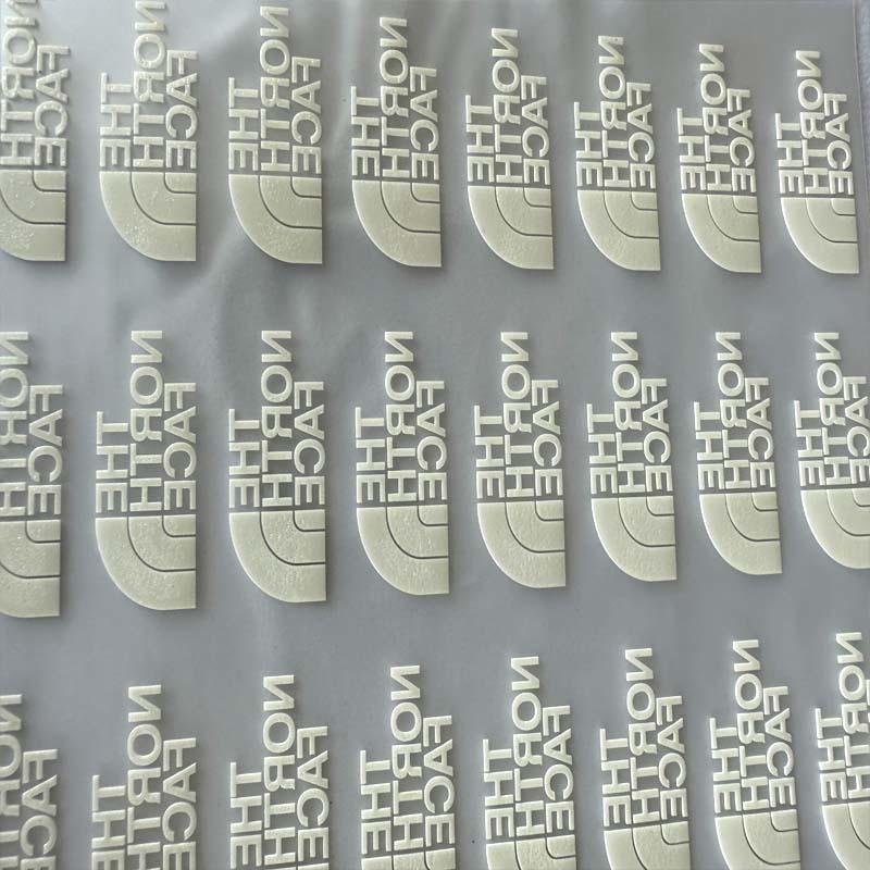 High Quality Puff Logo Vinyl Screen Printing 3d Silicone Heat Transfer Printing Label 3D Silicone Transfer For t-Shirt
