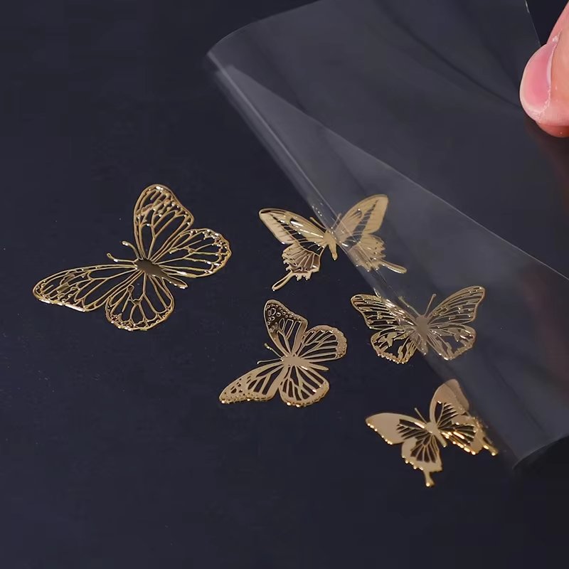 High Quality Metal Transfer Printing Stickers Wholesale Waterproof Design for Mobile Phones and Perfume Bottles