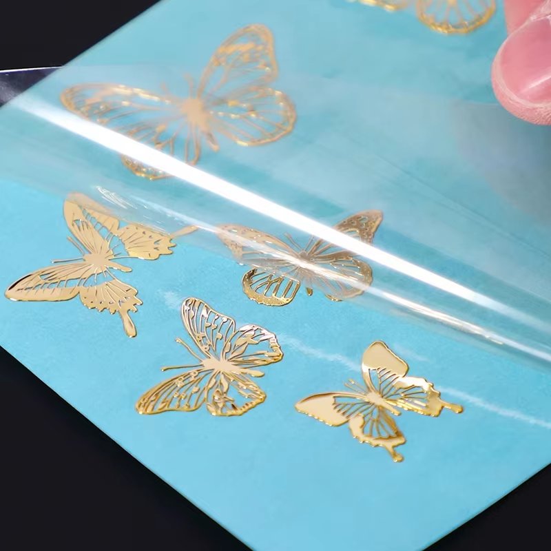 High Quality Metal Transfer Printing Stickers Wholesale Waterproof Design for Mobile Phones and Perfume Bottles