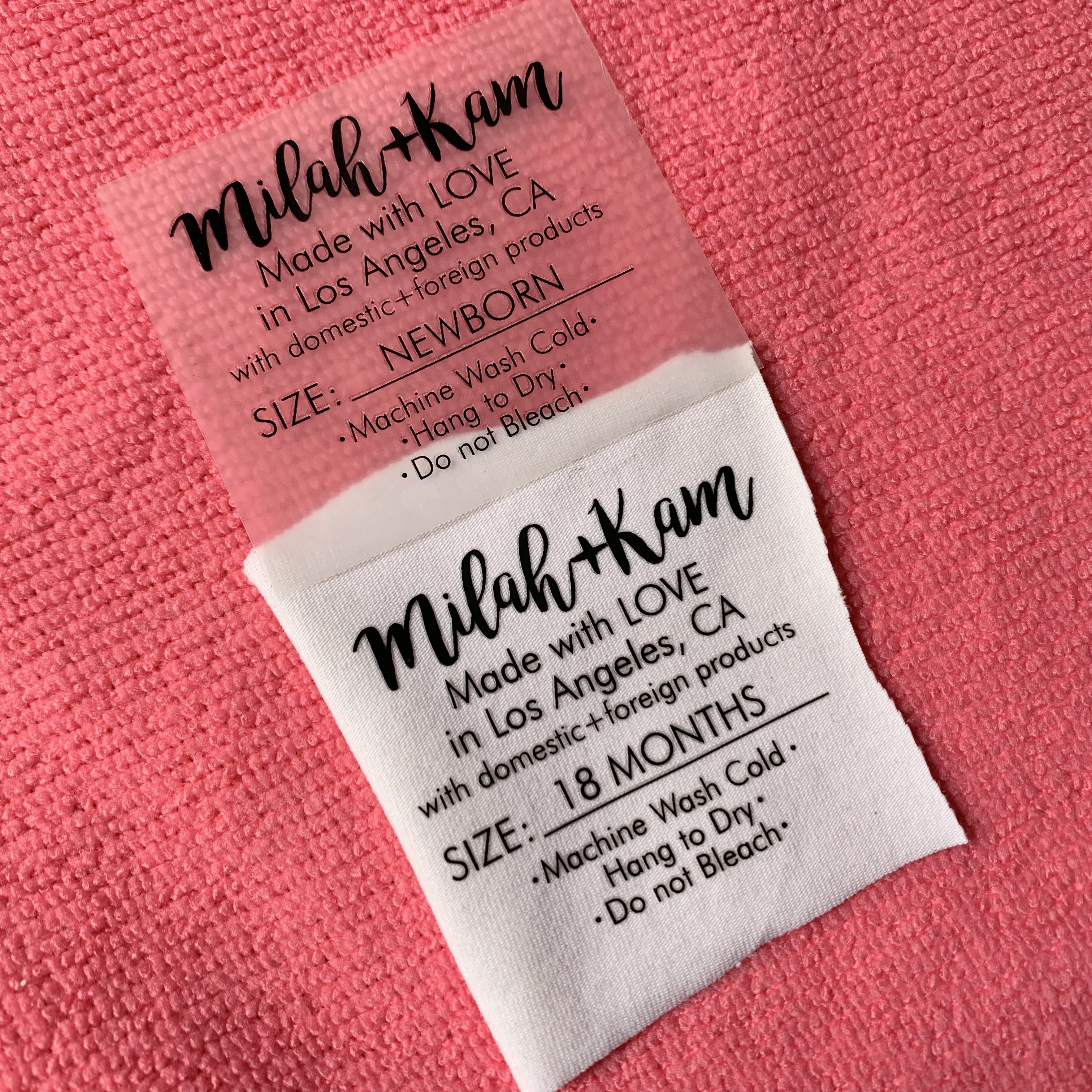 Factory price high quality heat transfer care instruction label for underwear,washable heat press transfer sticker for clothing