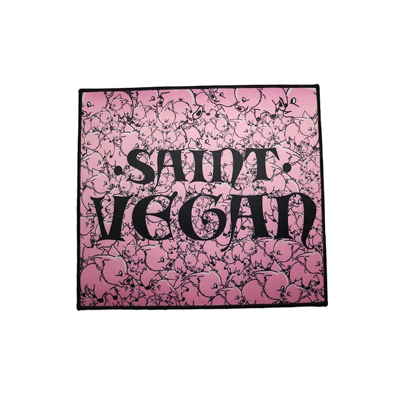 Wholesale Custom Sublimation Printed Embroidery Patch Iron On Blank Sublimation Patch Heat Transfer Printing with Merrow Border