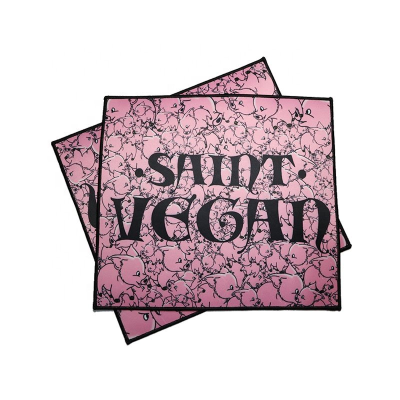 Wholesale Custom Sublimation Printed Embroidery Patch Iron On Blank Sublimation Patch Heat Transfer Printing with Merrow Border