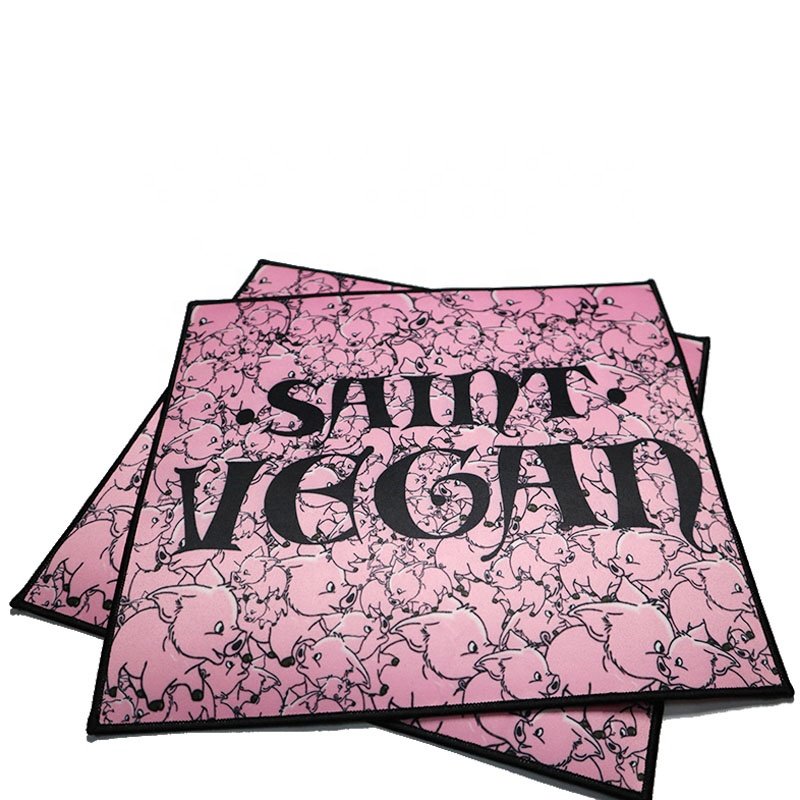 Wholesale Custom Sublimation Printed Embroidery Patch Iron On Blank Sublimation Patch Heat Transfer Printing with Merrow Border