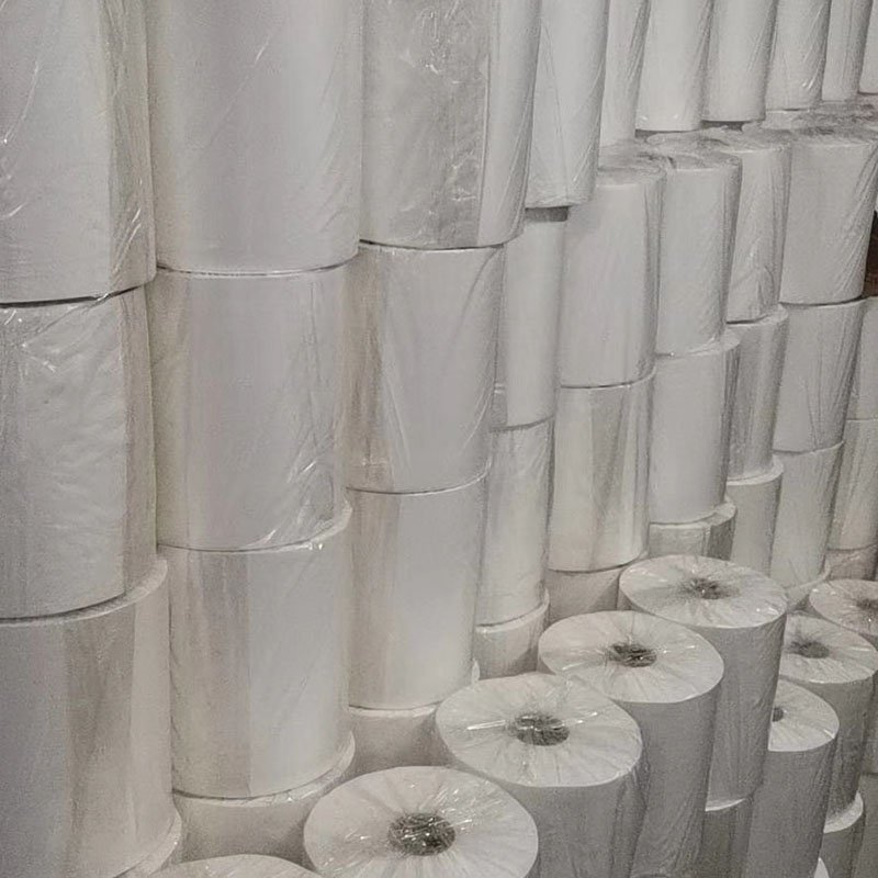 Thermal transfer printing nylon taffeta ribbon fabric label roll for garment care label
