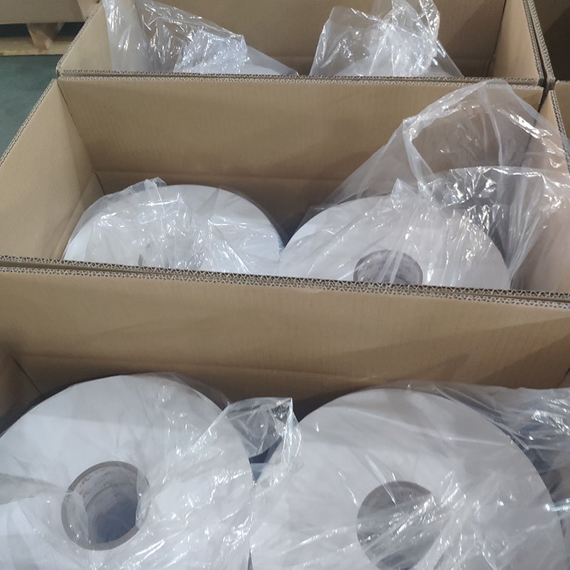 Thermal transfer printing nylon taffeta ribbon fabric label roll for garment care label