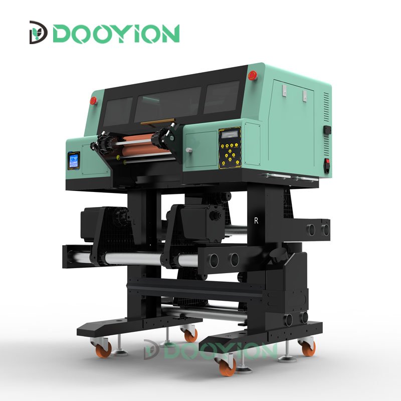 Dooyion Factory hot selling A1 A3 24" uv a b pet transfer film dtf printing printer with laminator all in one 60cm 30cm