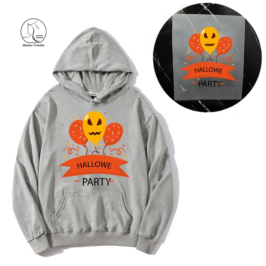 Yunshang Hot Sale Custom Halloween DTF Heat Transfer Print Flat Effect Screen Heat Transfers Printing for T-Shirts