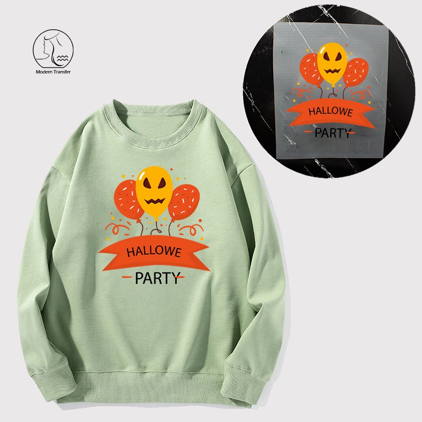 Yunshang Hot Sale Custom Halloween DTF Heat Transfer Print Flat Effect Screen Heat Transfers Printing for T-Shirts