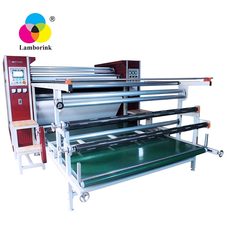 Automatic 1.8m Electromagnetic Oil Heating Large Heavy Duty Roll to Roll Roller Fabric Sublimation Heat Press Transfer Machine