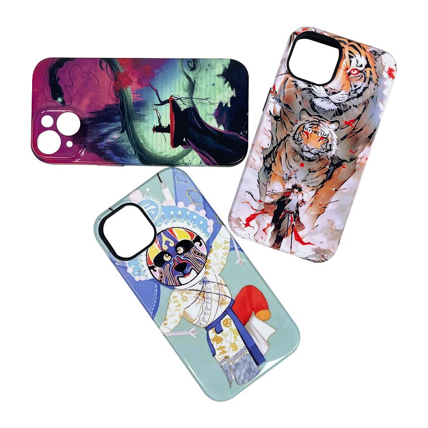 Daqin Mini 3D Automatic Flatbed Thermal Transfer Printer New Condition Manual Grade Heat Sublimation Retail Phone Cases Bearing