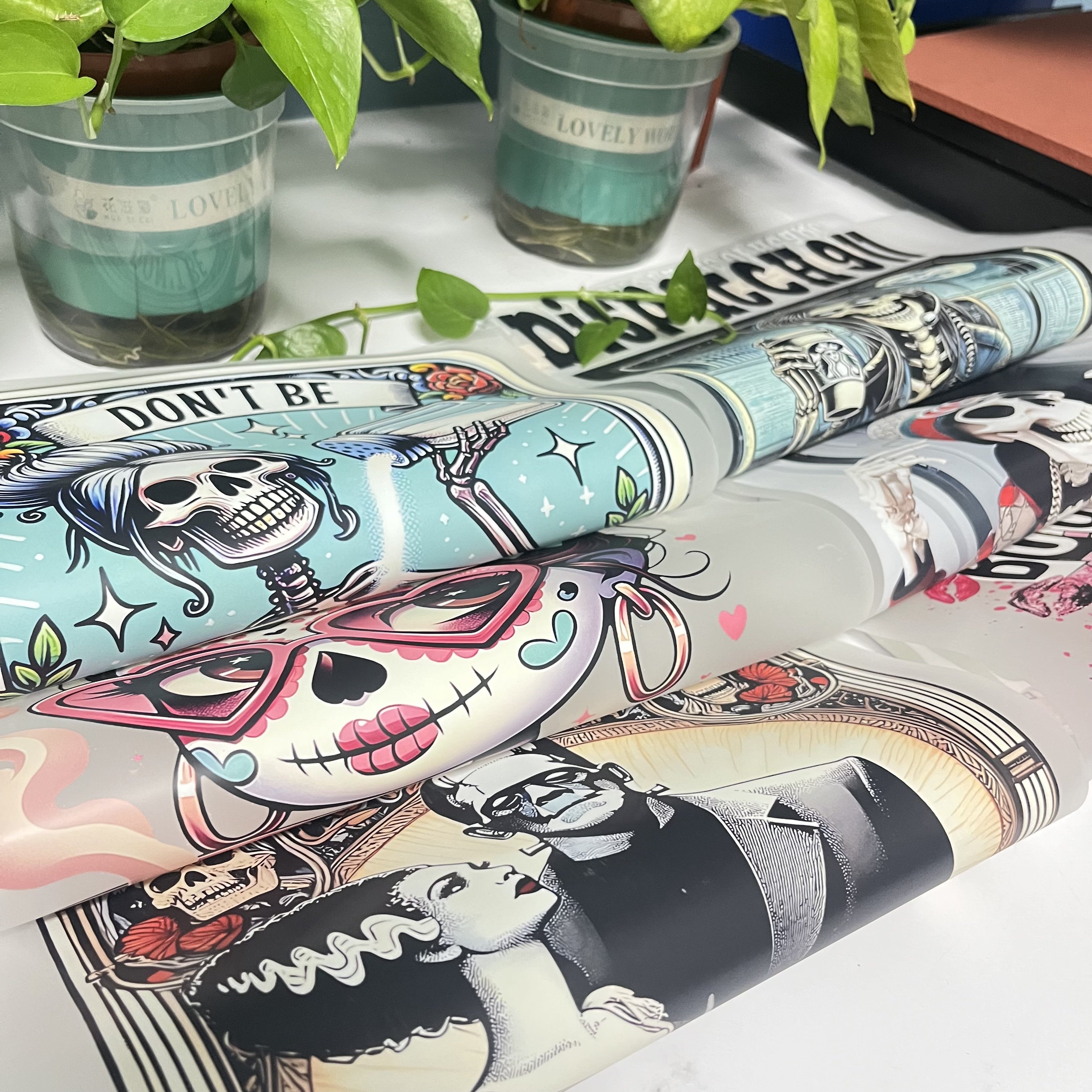 Hot Sale Custom DTF Transfer Designs Clear PET Screen Print Plastisol Heat Transfers for T-Shirts Washable Heat Press Compatible