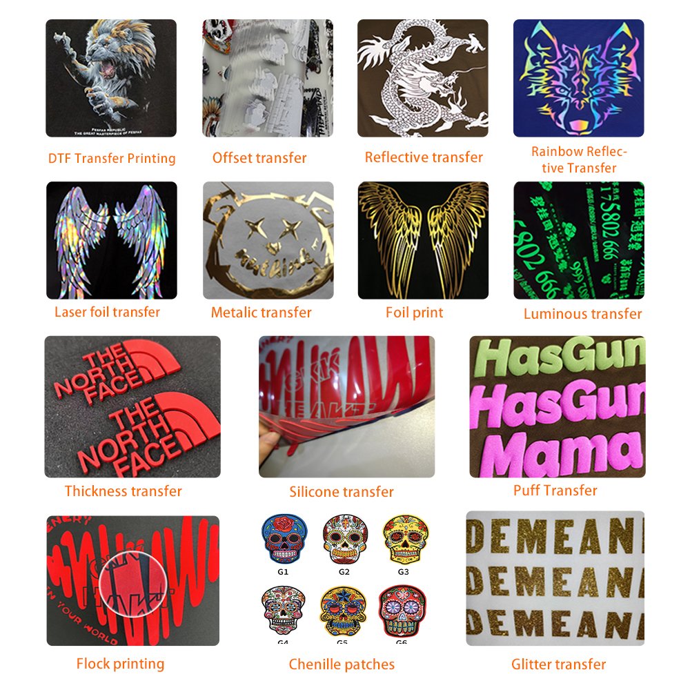 High Quality Puff Screen Printed Heat Transfers Custom Htv Heat Transfer Vinyl Puff Print Flex Heat Transfer for Clothing