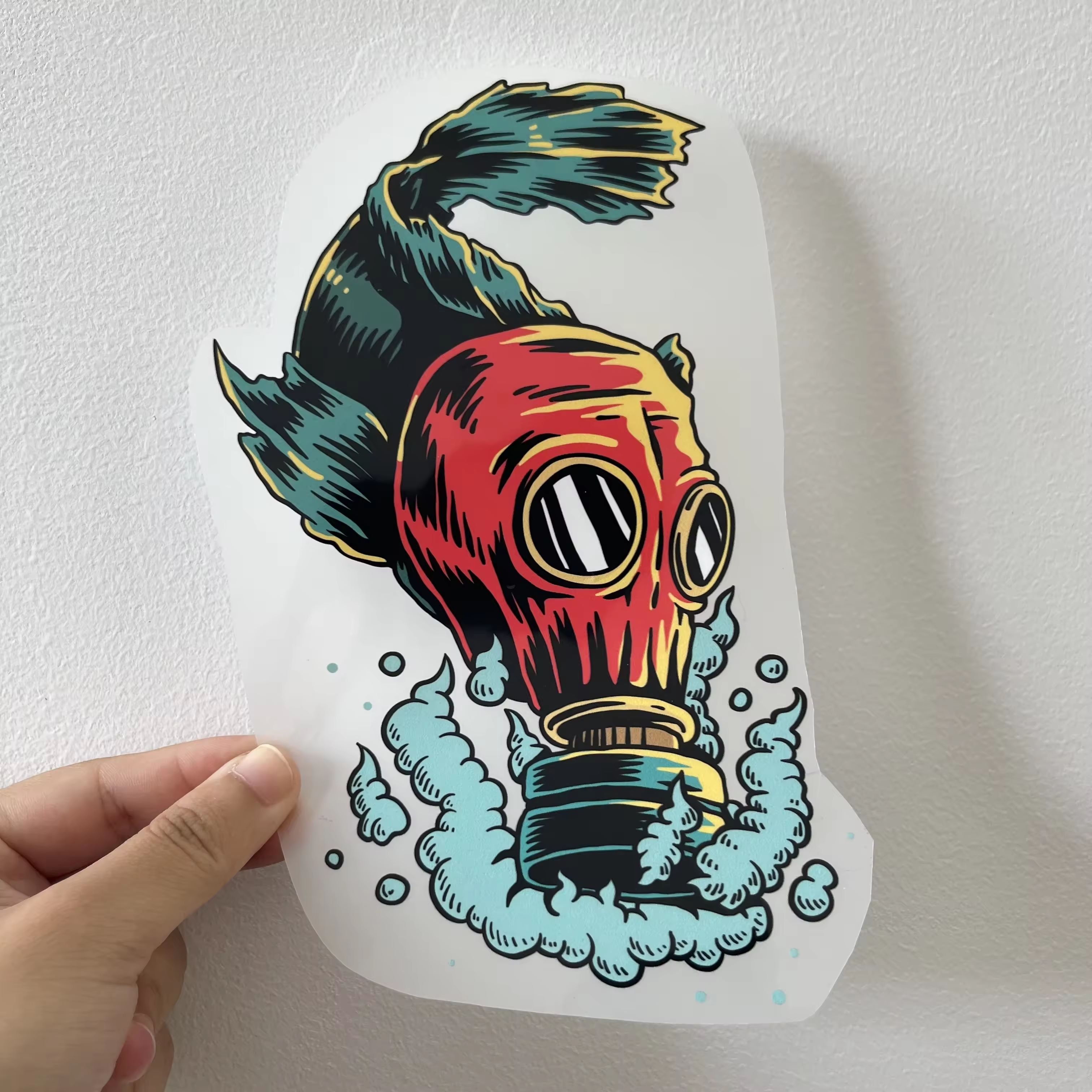Washable high quality customized dtf transfer film sticker vinyl designs logo heat transfers printing for fashion t shirts