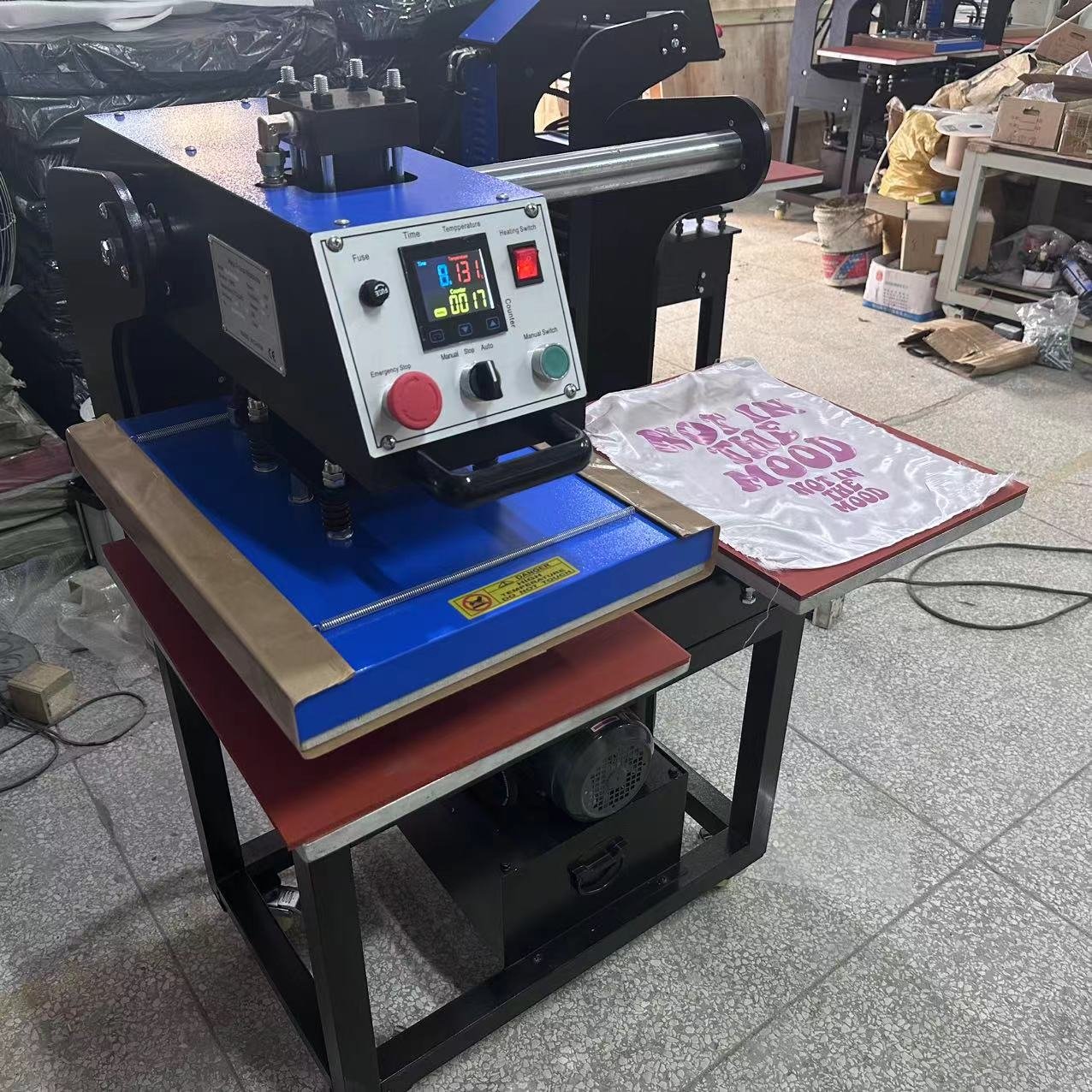 hydraulic double station sublimation cloths transfer printing heat press machines