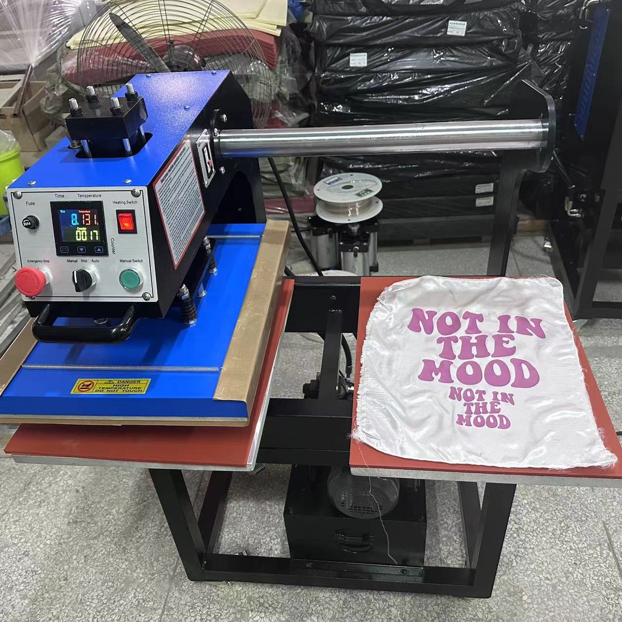 hydraulic double station sublimation cloths transfer printing heat press machines