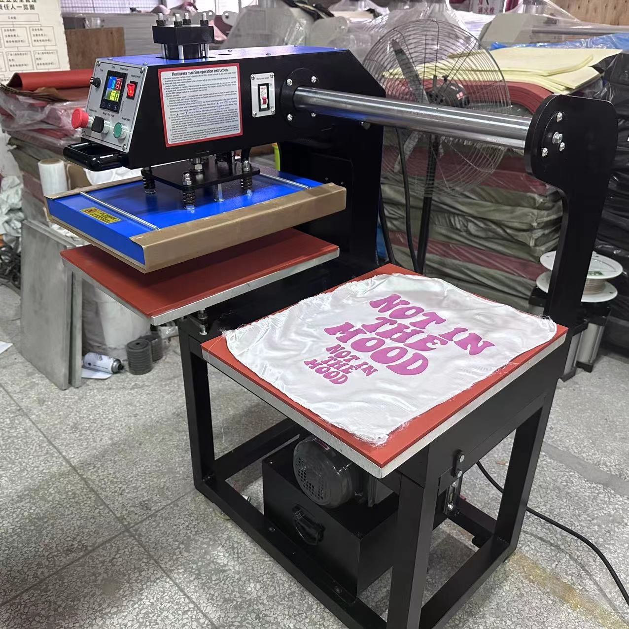 hydraulic double station sublimation cloths transfer printing heat press machines
