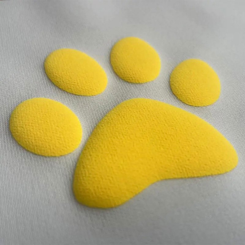 Custom 3D Puff Heat Transfer Vinyl Designs for T-Shirts Screen Printed 3D Silicone Logo Heat Transfer for Garments