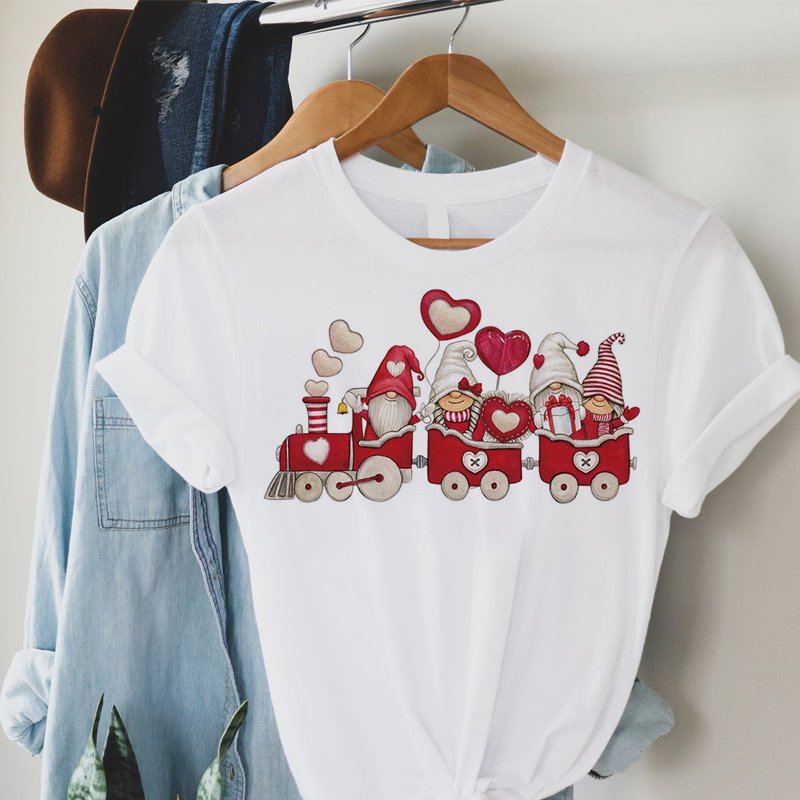 Valentines Day Heat Transfer for T Shirts Heat Press Stickers Transfer Printing Iron On Transfer for Clothes
