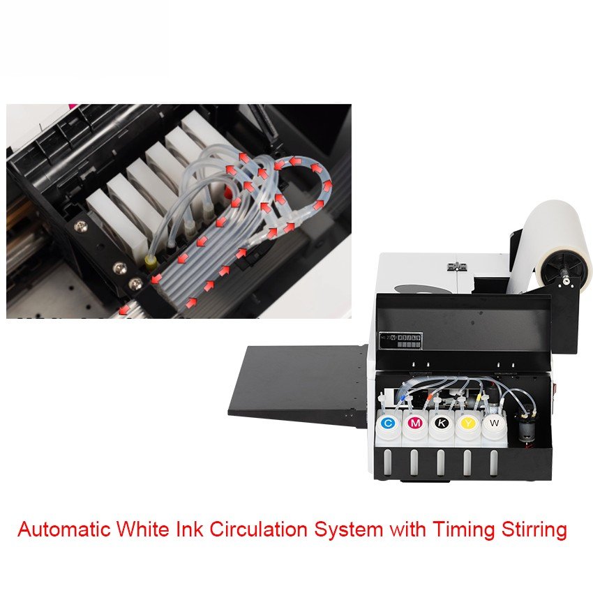 L1800/DX5/R1390 small pet film t shirt textile printing machine a3 DTF flatbed printer and dtf dryer for dtf