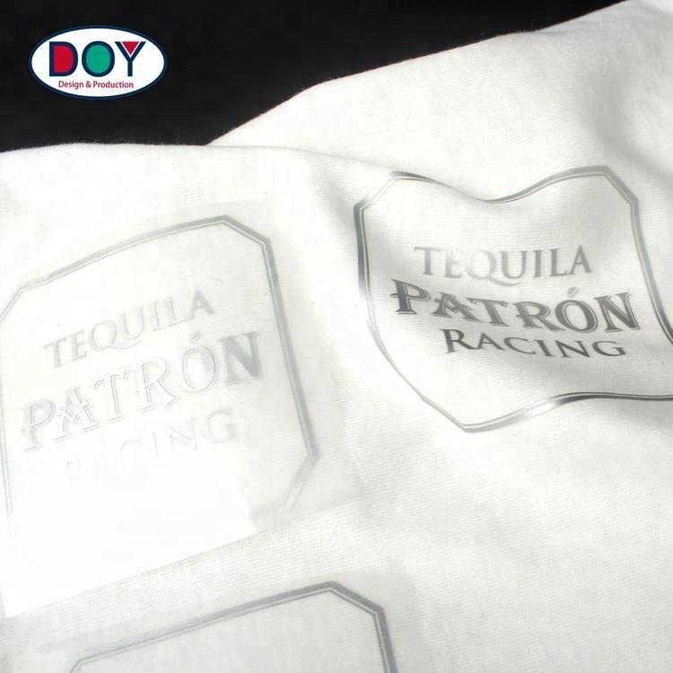 Factory Price Custom Letters Name Logo Screen Printing Heat Transfer Silicone Garment Sticker Labels