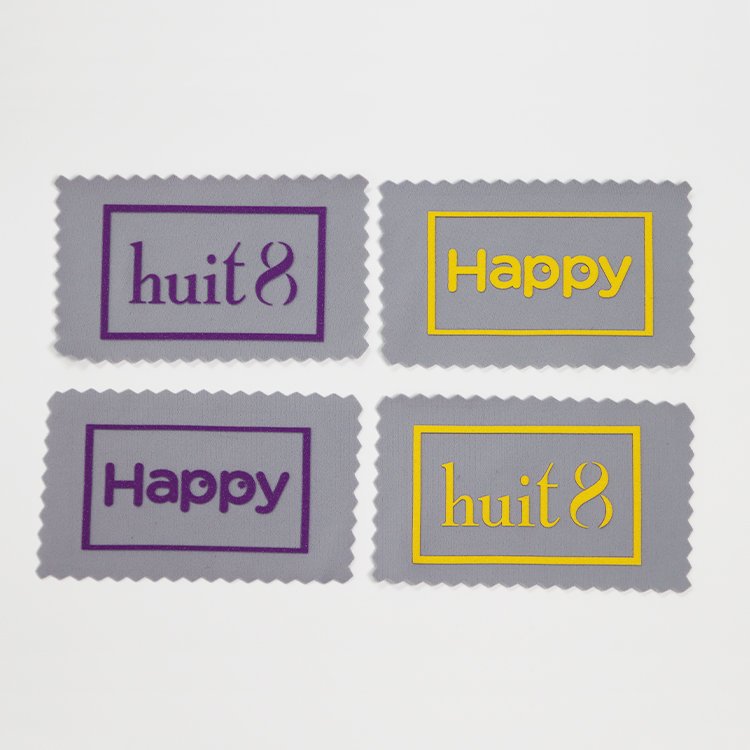 Label logo print sticker private oem customizable 3d custom clothing clothes heat transfer custom silicone label rubber logo