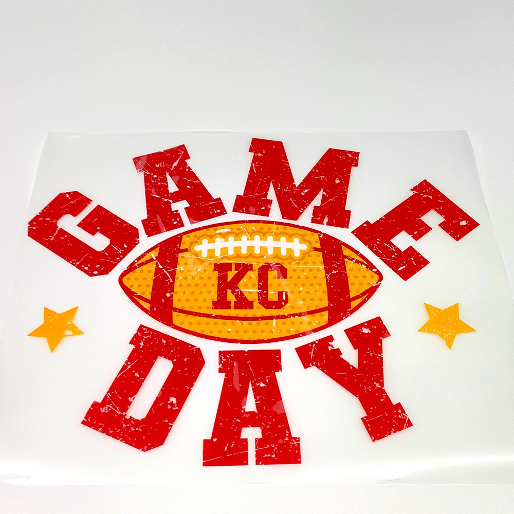 High quality Custom chiefs Dtf Heat Transfer Stickers Dtf Heat Transfer Label nfl ready To Press DTF Heat Transfer