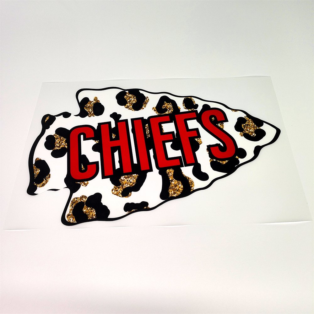 High quality Custom chiefs Dtf Heat Transfer Stickers Dtf Heat Transfer Label nfl ready To Press DTF Heat Transfer