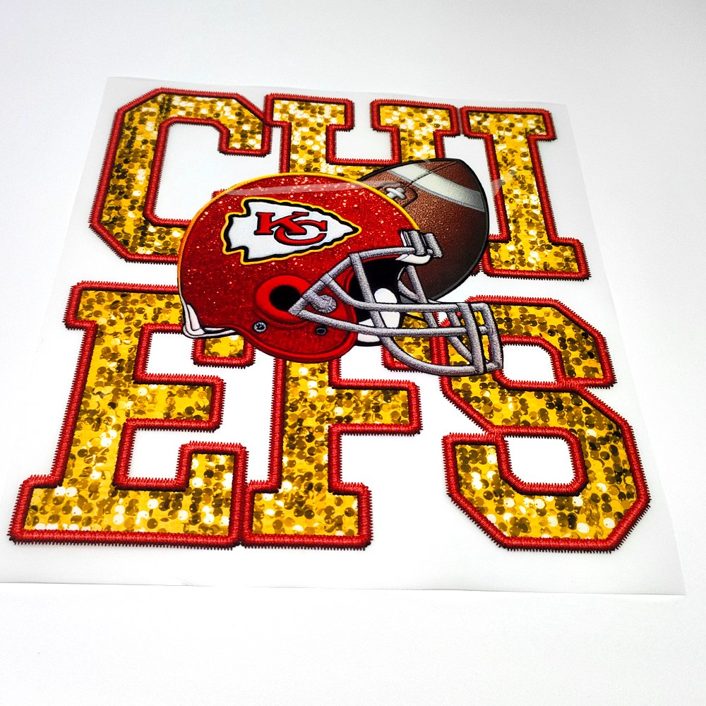 High quality Custom chiefs Dtf Heat Transfer Stickers Dtf Heat Transfer Label nfl ready To Press DTF Heat Transfer