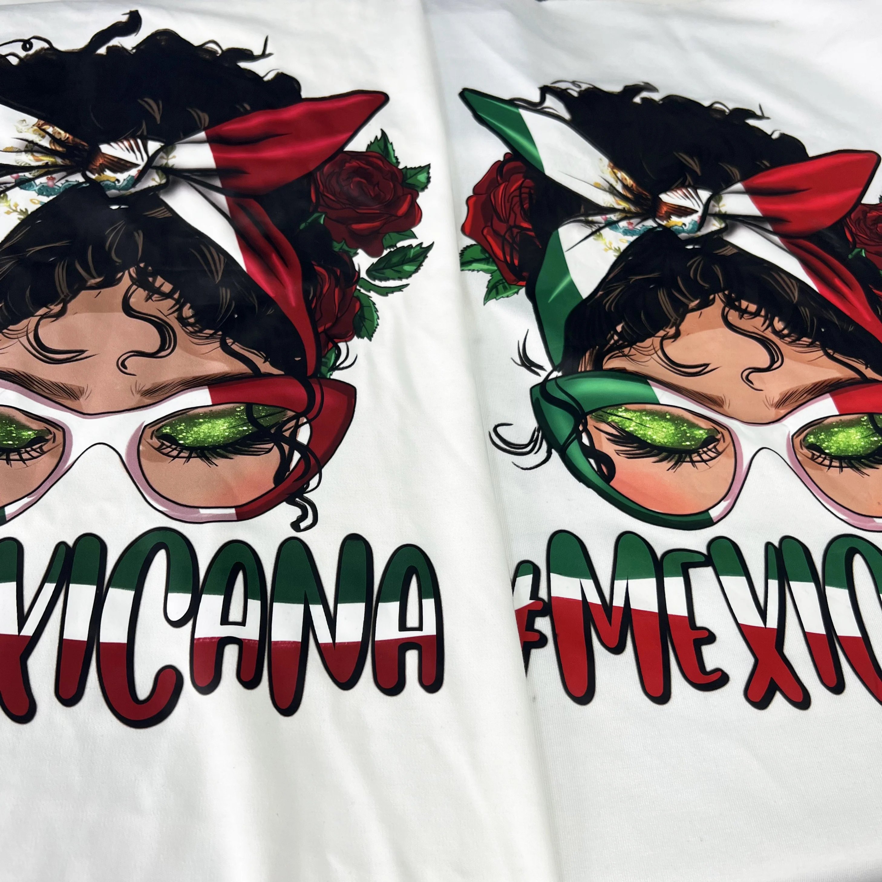 Custom high quality DTF screen printed heat transfers for t-shirt screen print transfers