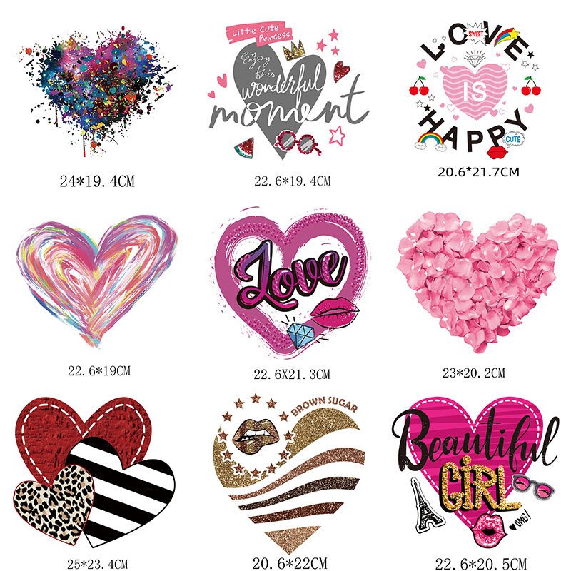 High Quality DTF Vinyl for Clothing Packaging Valentine's Day Logo Printed Transfer Printing Film Wholesale for T-Shirts & Bags